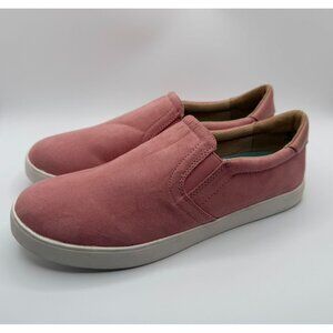 Dr. Scholl's Madison Sneakers Women's Size 9.5M Pink Suede Slip-On Comfort Shoes